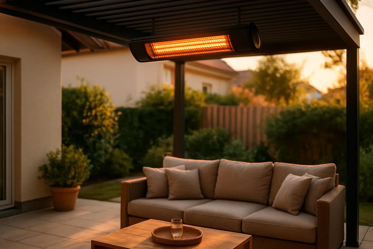 Infrarotheizung Terrasse: Das müssen Sie beachten