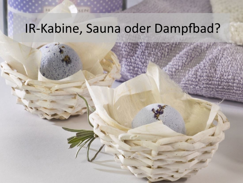 Infrarotkabine Sauna oder Dampfbad