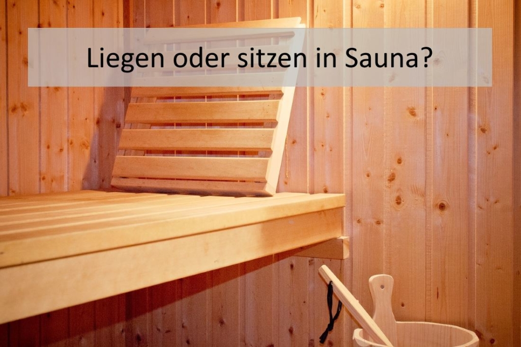 Infrarotsauna sitzend oder liegend