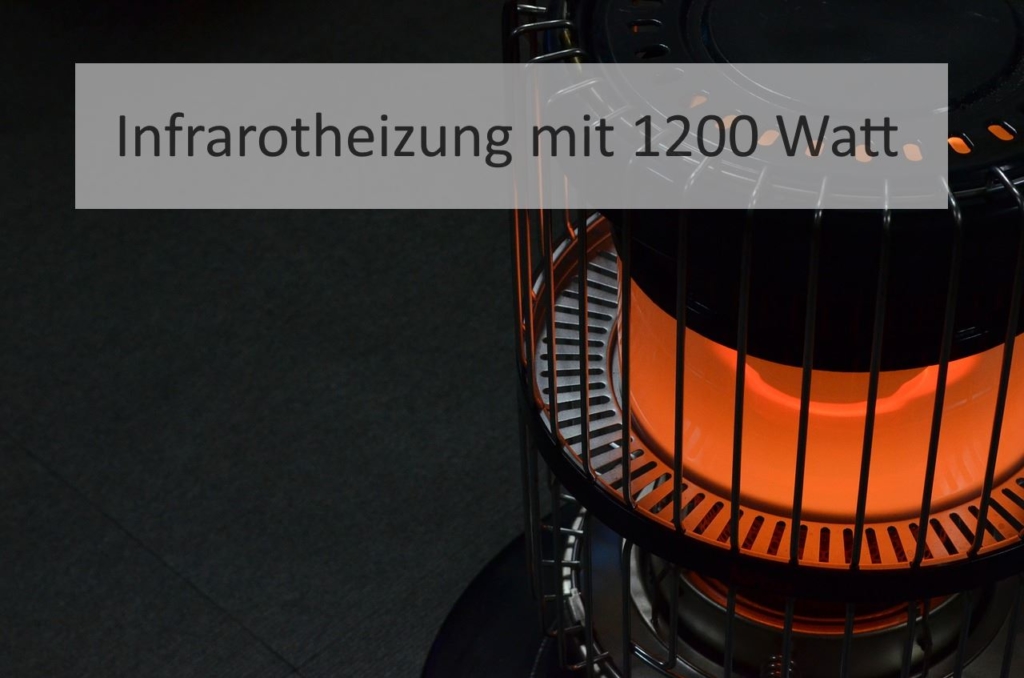 Infrarotheizung mit 1200 Watt